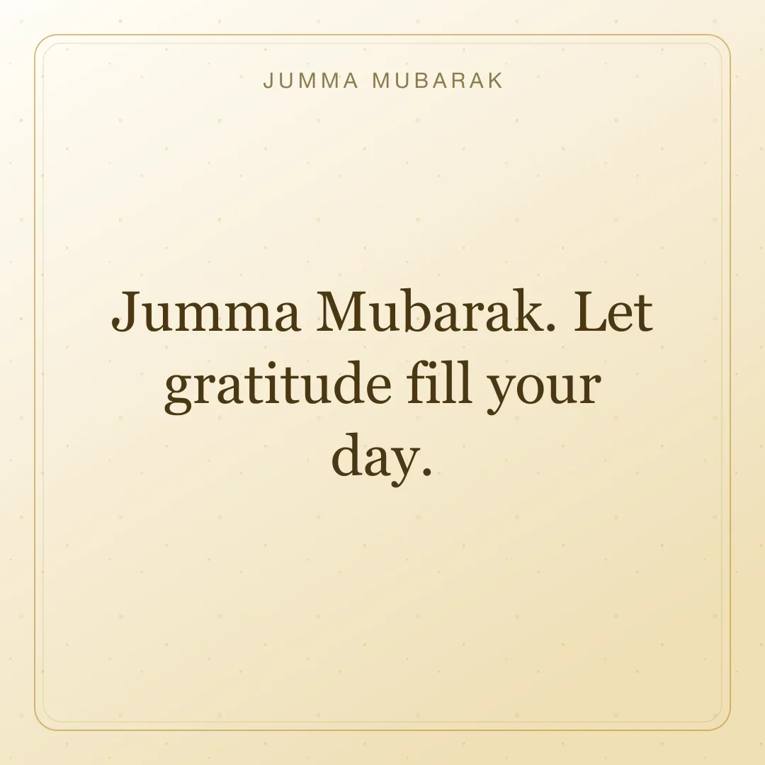 Ivory Jumma Mubarak DP inviting gratitude on Friday